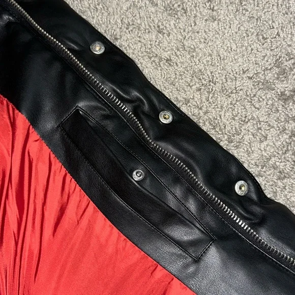 NWT Robert Graham Men’s Faux Leather Puffer Coat Jacket - Picture 11 of 15